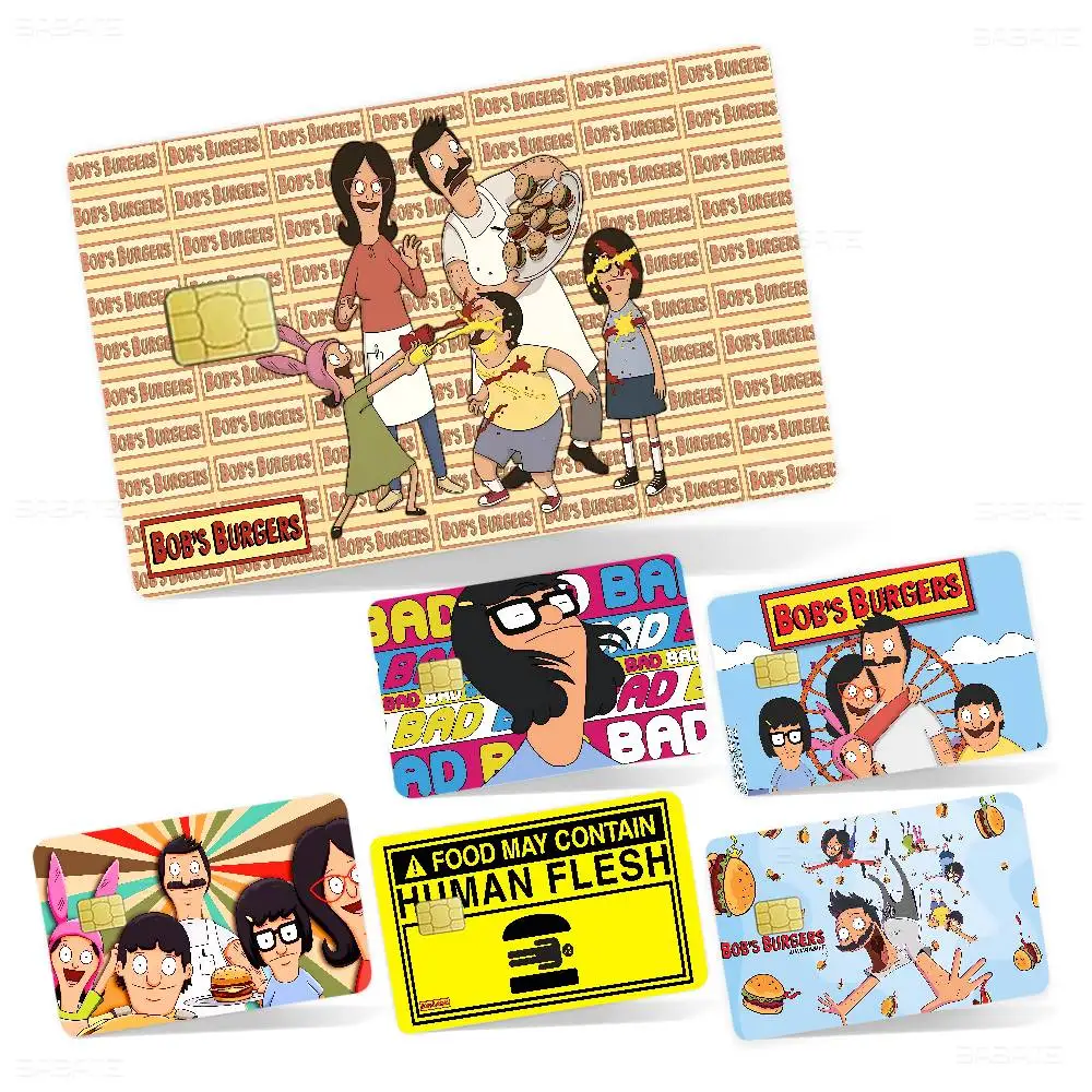 BobS-Burgers Anmie 100% Hot Sale Amine Credit Debit Bank Card Bus Card Film Skin Sticker