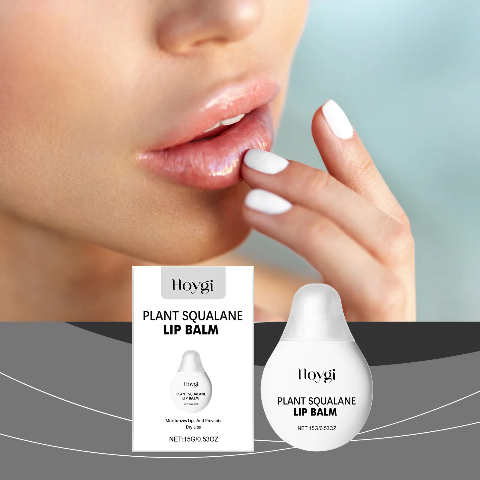 Hoygi Crystal Jelly Moisturizing Lip Oil Lip Care Balm Moisturizing and Hydrating Lips Lip Skin Care Moisturizing Lips Balm