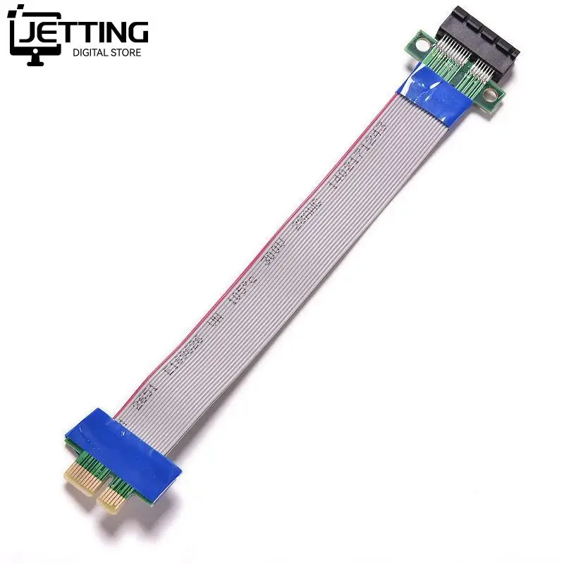Nowy kabel pci express Flex przeniesienie PCI-E 1X do 1x gniazdo wzmacniacz karty riser rozszerzenie wstążka dla koparka bitcoinów