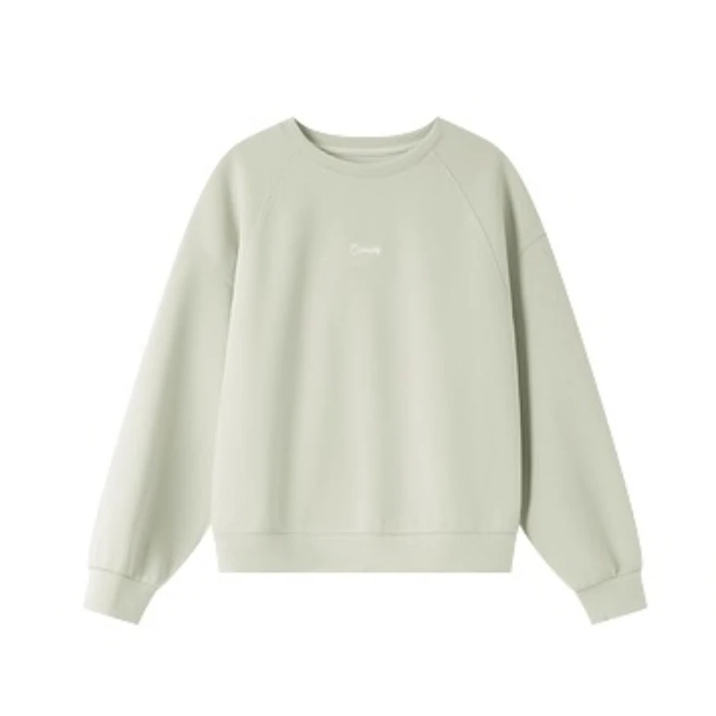 VIMLY Women Sweatshirts 2025 Autumn New O-neck Letter Embroidery Long Sleeve Tops Woman Casual Pullovers Female Clothing M6556