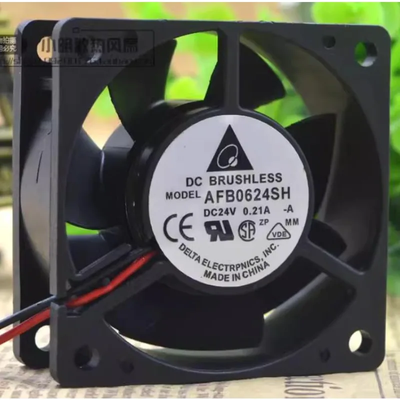 New Cooler Fan for Delta AFB0624SH 6025 24V 0.21A 6CM Inverter High Air Flow Cooling Fan