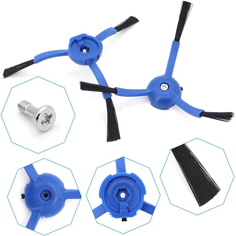 لملحقات المكنسة الكهربائية الهجينة Eufy Robovac X8، فرشاة جانبية رئيسية، قطع غيار قماش ممسحة فلتر Hepa