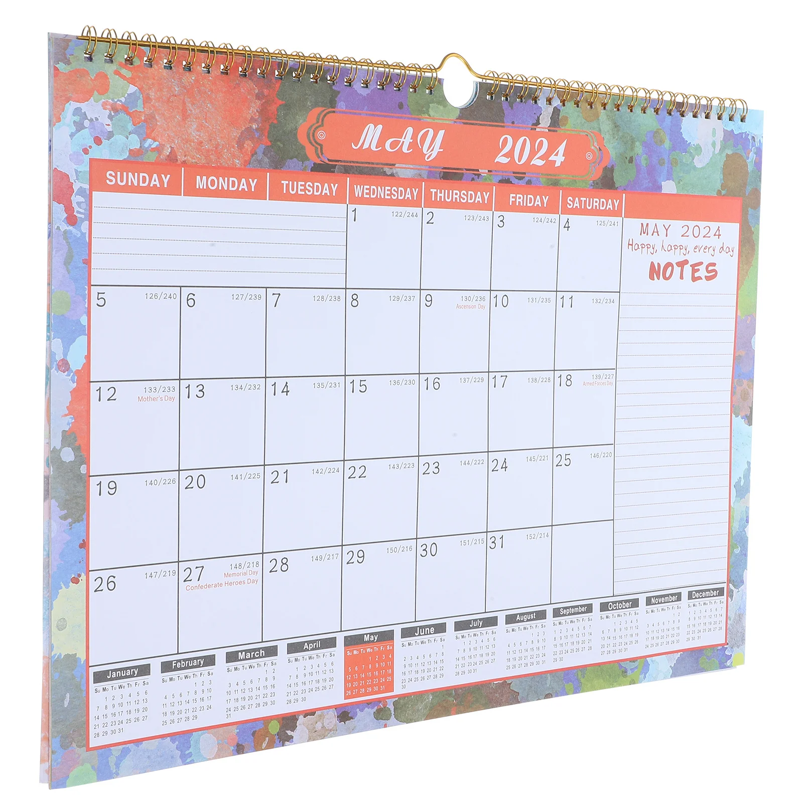 

Wall Calendar Large 2024 Yearly Planner Monthly Organizer for Home Office Easy Use Gift Year Wall Calendar Calendars