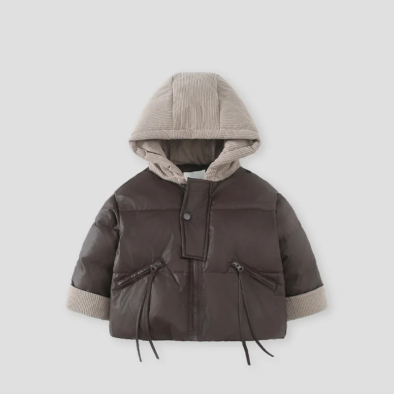 2026 New Boys' Baby Parkas Winter Clothes Thick Warm Coat Baby Winter Clothes Hooded Fashion Parkas