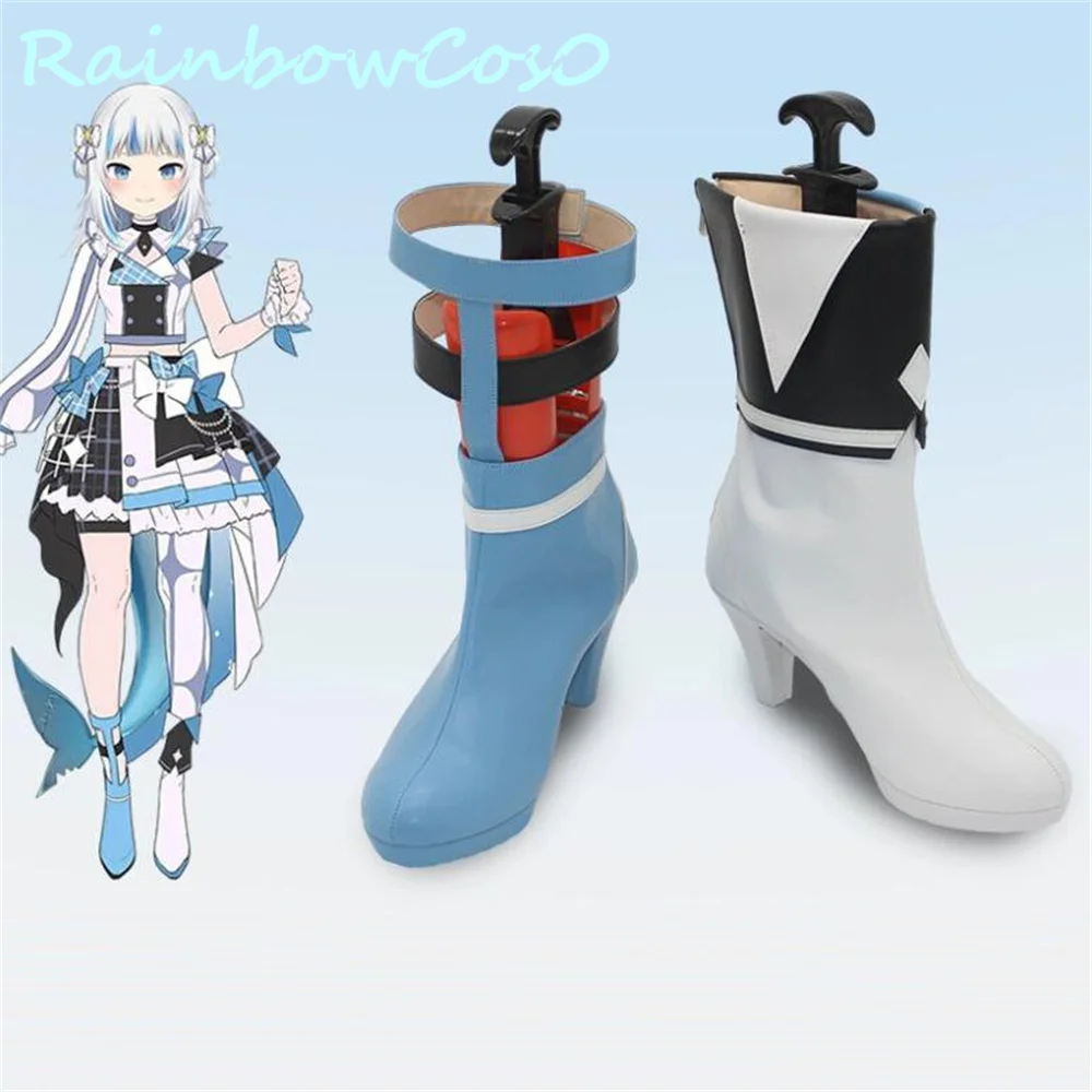 4th fes Gawr Gura Virtual YouTuber VTuber Cosplay scarpe stivali gioco Anime Halloween Christmas RainbowCos0 W3532