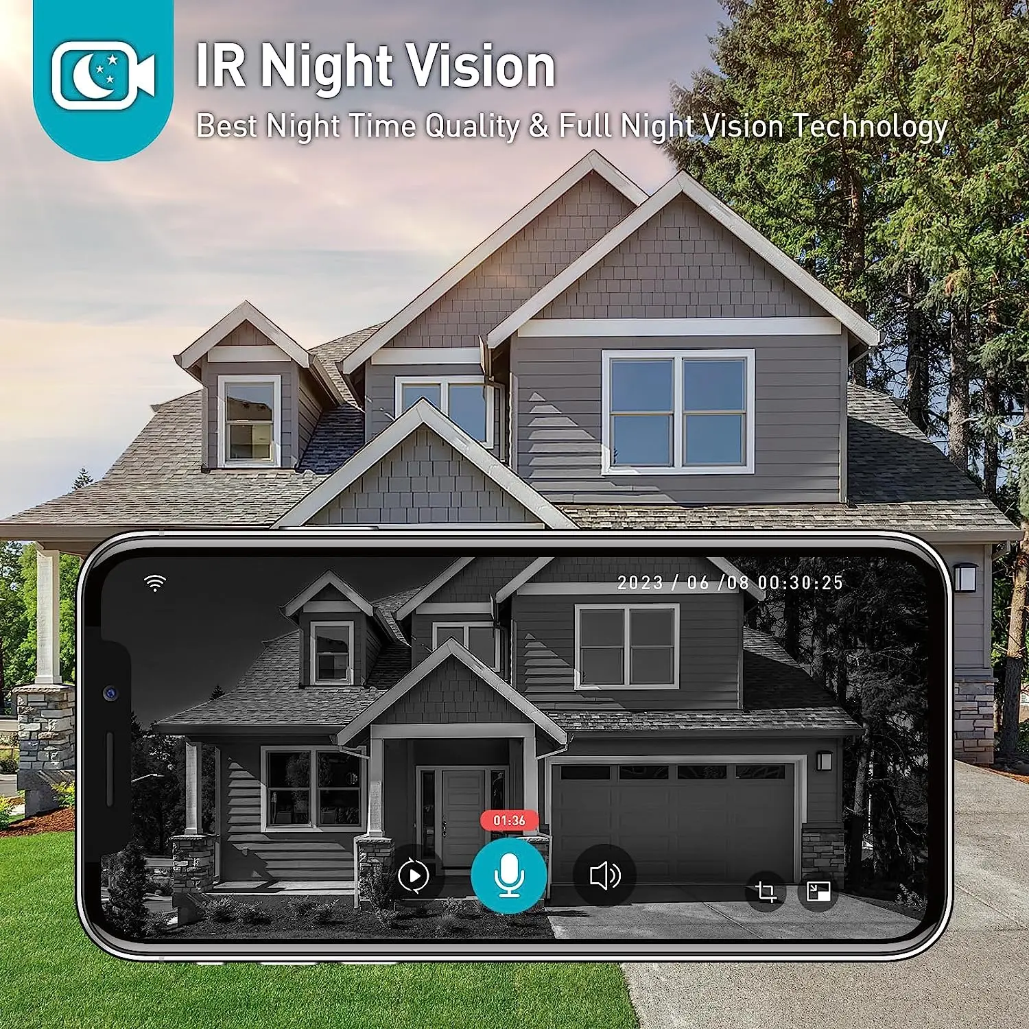 Wireless Video Doorbell Camera with Wireless Chime  Door Bell Ringer Wireless with Camera Voice Changer Smart WiFi Doorbell