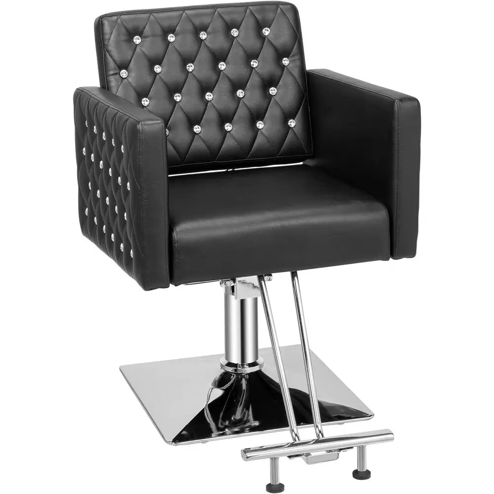 

Профессиональное парикмахерское кресло из нержавеющей стали с широким сиденьем и гидравлическим механизмом для укладки волос и услуг салонов красоты