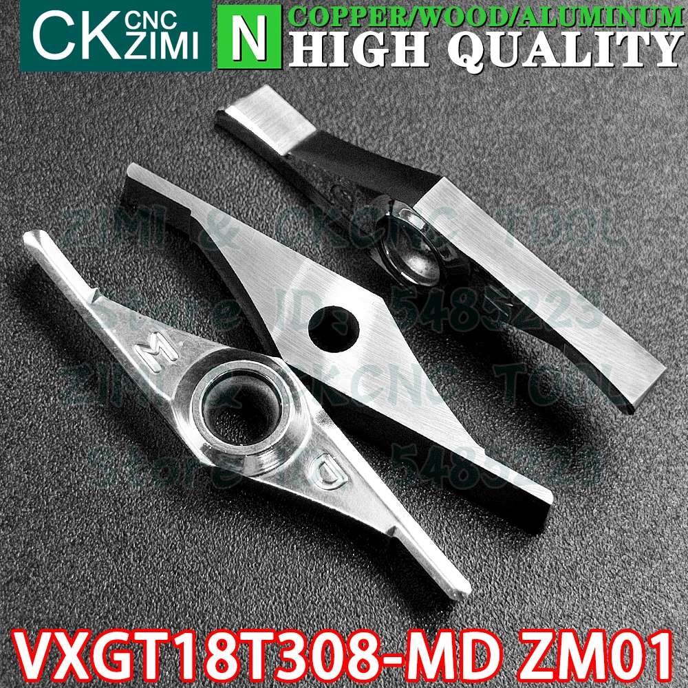 VXGT18T308-MD ZM01 VXGT 18T308 MD ZM01 Carbide aluminum wood Insert Turning inserts Tool CNC mechanical Metal lathe Cutting Tool