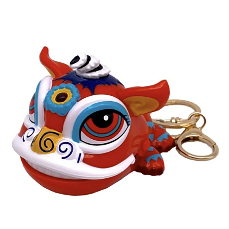 

2024 New Year Lion Dance Finger Bite Toy Keychain Pendant Creative Mini Cartoon Cute Lion Desktop Game Finger Bite Toys