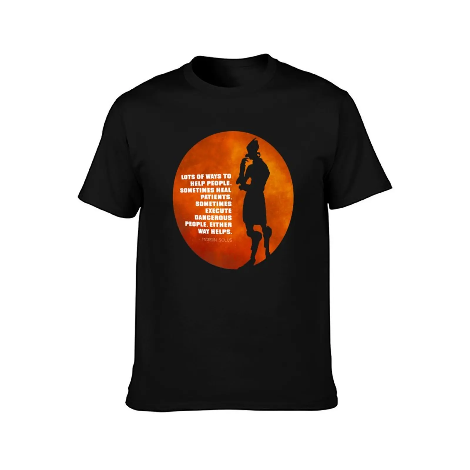 Mordin Solus Nebula Quote T-Shirt Sports Casual Short Sleeve Cotton Tee T-Shirt