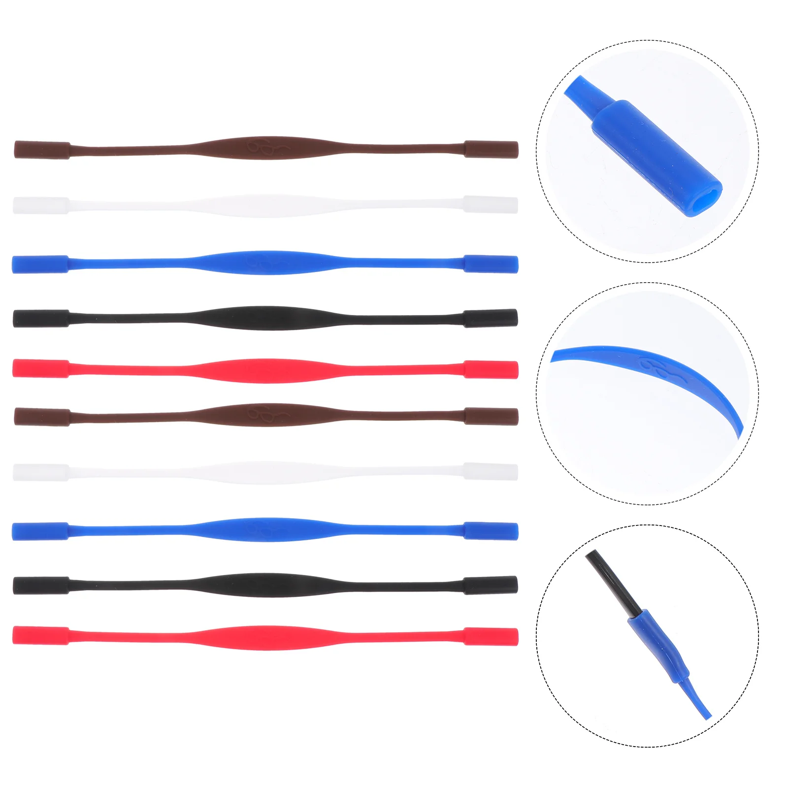 

10pcs Glasses Rope Anti-Slip Eyeglass Retainers Cord Fixing Straps Sports Sunglasses Lanyard Chain Universal Fit Durable