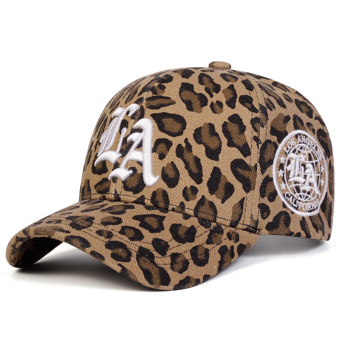 للجنسين القوطية LA التطريز ليوبارد طباعة قبعات البيسبول ربيع الخريف في الهواء الطلق قابل للتعديل قبعات عادية واقية من الشمس قبعة قبعة رياضية #2