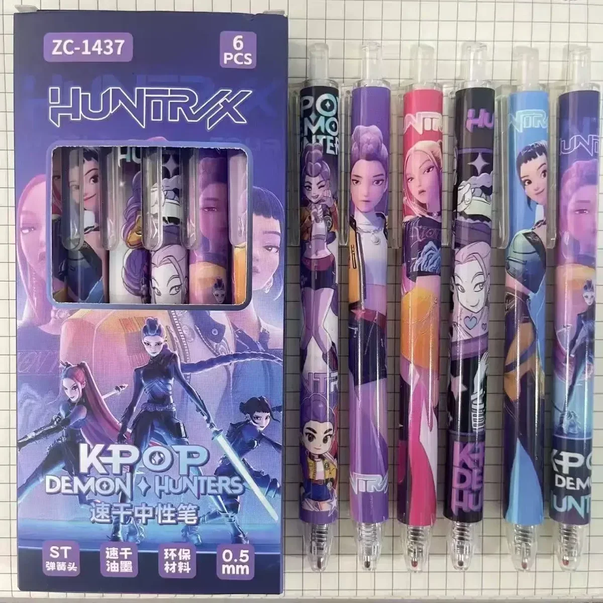 Anime Hunters Theme Lumi Mila Zoi Gel Pens Writing Stationery Back To School Cute Student Supplies Christmas Gift For Fans