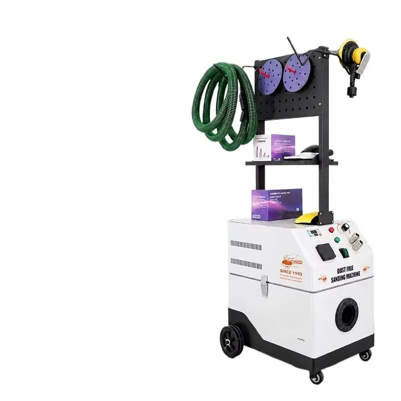 Automatic grinding vacuum cleaner and air grinder are used for surface polishing.