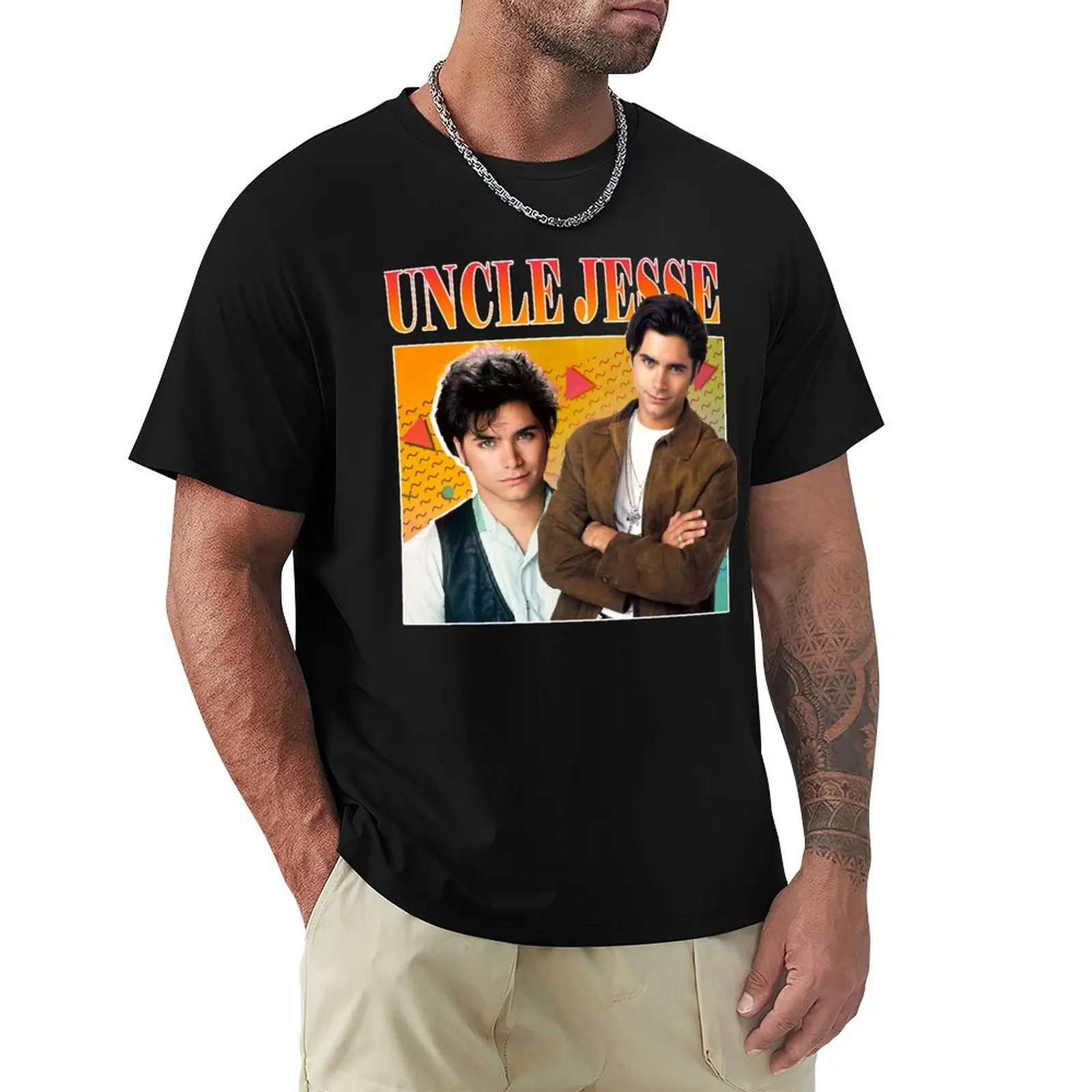 

Music Fans Uncle Jesse Tribute Boys Love Gifts T-Shirt blue lock T-shirts man mens t shirts casual stylish