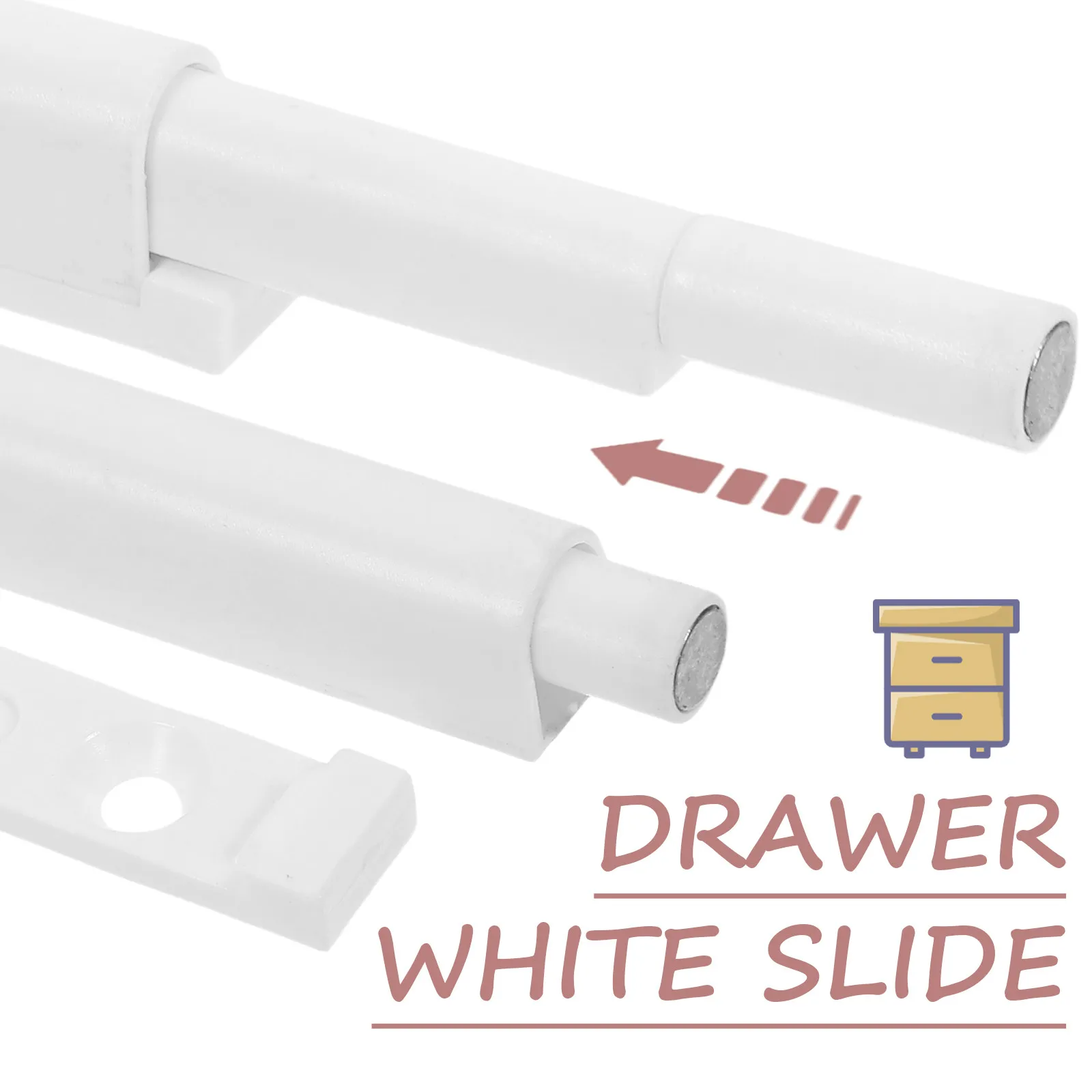 6Pcs Cabinet Door Damper Buffers Soft Closing Push Latches Quiet Close Slow Closing Device for Kitchen Wardrobe Decoration