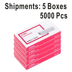 5 Boxes Stapler  No.0012  24/6   No. Universal Stapler Binding Paper Jam Office Stationery Staplerpapeleria Universal grapadora