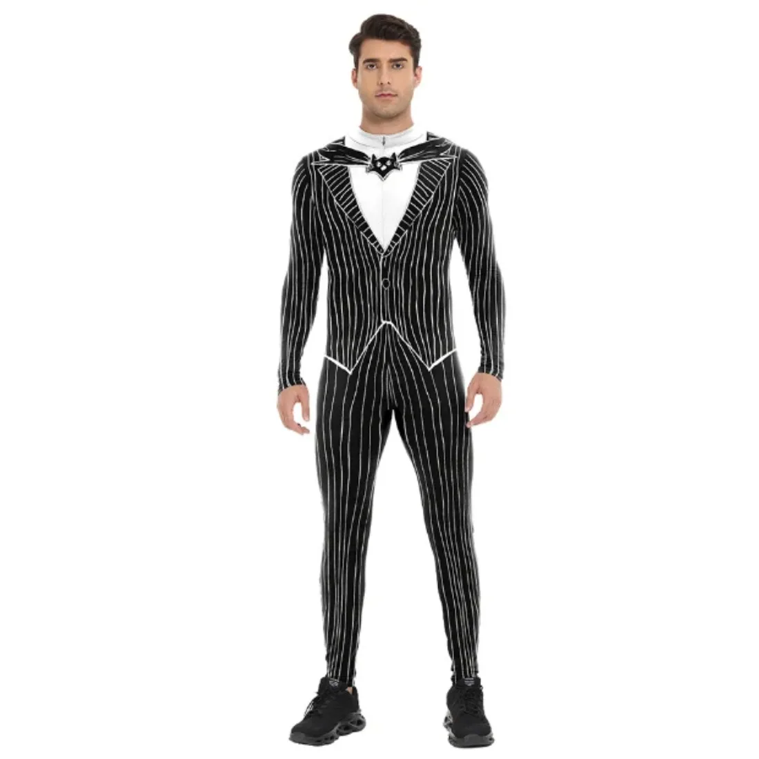 Halloween Nightmare Cosplay Costume For Adult Sally Jack Printed Carnival Elastic Party Zentai Bodysuits Day of the Dead