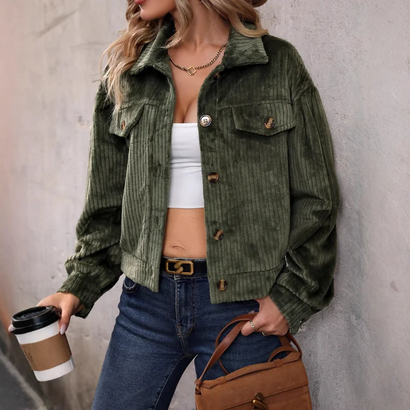 Textured Cardigan 2025 Autumn and Winter New Women's Plush Casual Short Jacket