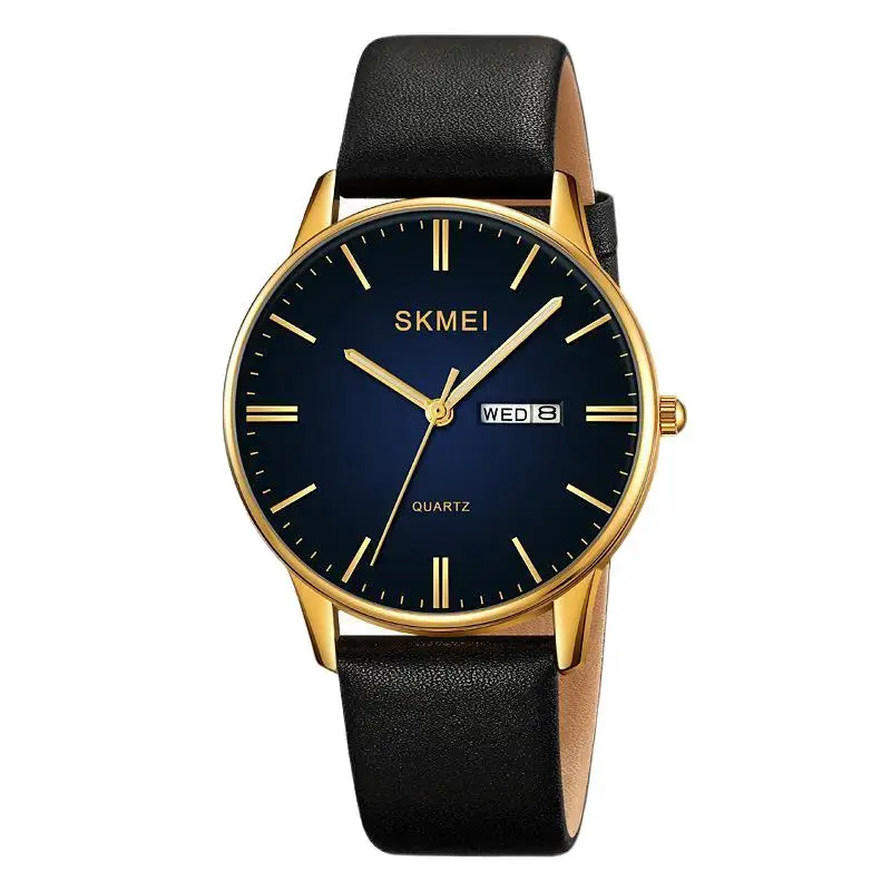 Skmei Men's Quartz Watch Belt Casual Watch Business Simplicity Men's Watch Calendar Display Large Dial Watch