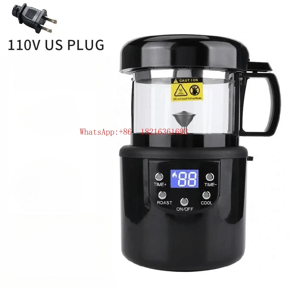 New Arrival 80-100g Electric Mini Smoke-free Household Coffee Roaster 110-240V Coffee Bean Roaster