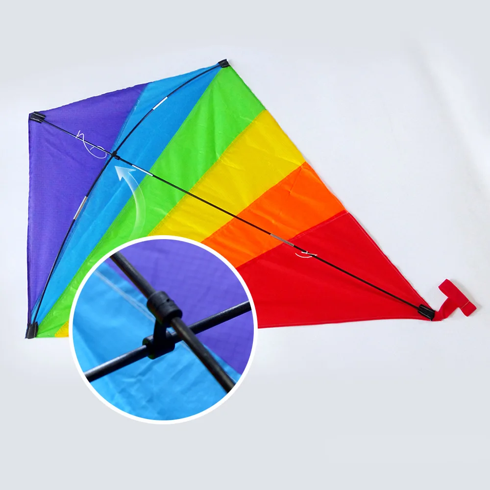 Weifang Drachen Rainbow Diamond Drachen 120 x 100 cm mit 50 Linien Kindergeburtstagsgeschenk