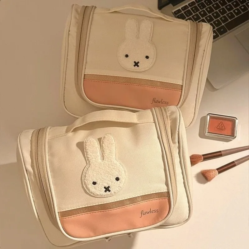 미피 대용량 화장품 가방 방수 다중 수납 파우치 휴대용 욕실 체육관 및 출장에 적합