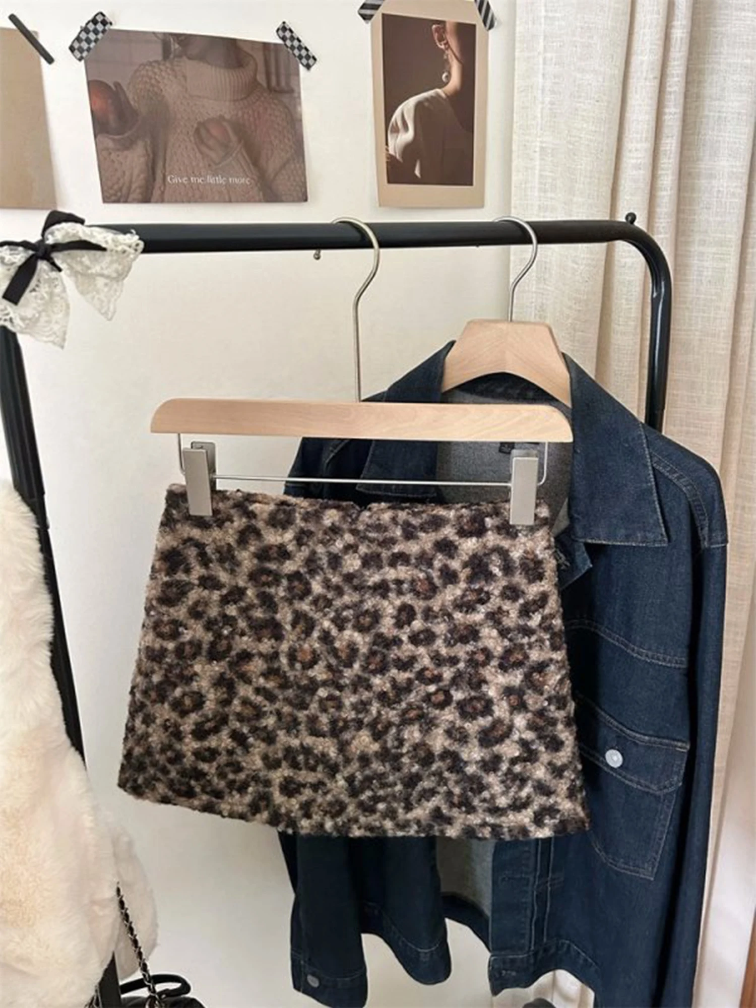 Women's Mini Wrap Leopard Skirt 2000s Vintage Korean Style Y2k Gyaru Short Skirt Harajuku Low Waist Shorts Skirts Clothes Summer