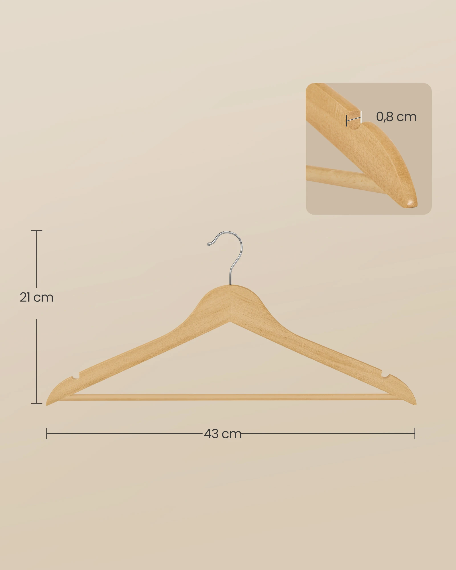 شالات خشبية طبيعية مع شقوق ، خشب البتولا ، قمم بأربطة ، جاكيتات ، نحيف ، عبوة من 30