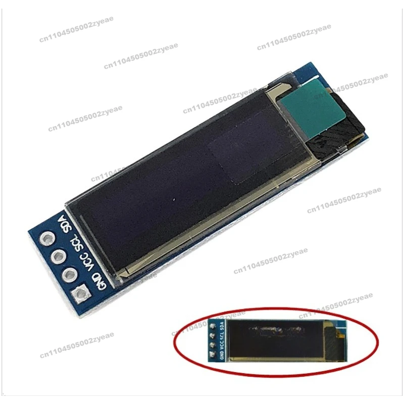 

10pcs 0.91 Inch 128x32 I2C IIC Serial White Blue OLED LCD Display Module 0.91" 12832 SSD1306 LCD Screen