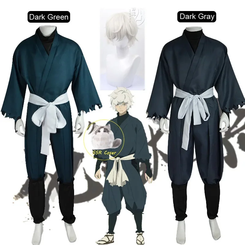 RT01 Anime Jigoku Raku Gabimaru Cosplay Gabimaru Cosplay disfraz Kimono ropa uniforme Gabimaru peluca disfraces de Halloween para * JK2