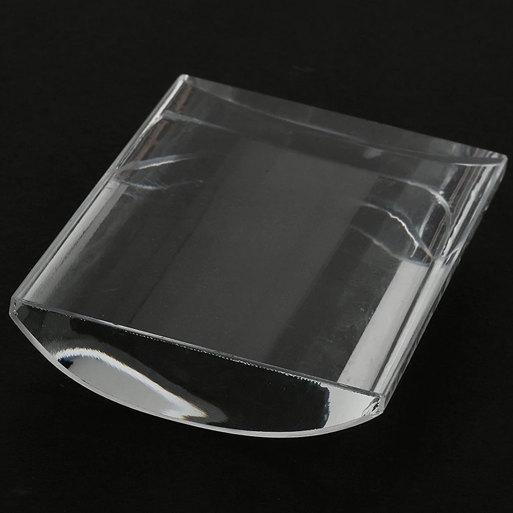 

Eyelash Extension Pallet Durable U Curved Crystal Glass Adhesive Glue Holder Organizer Salon Tool for Faster Application