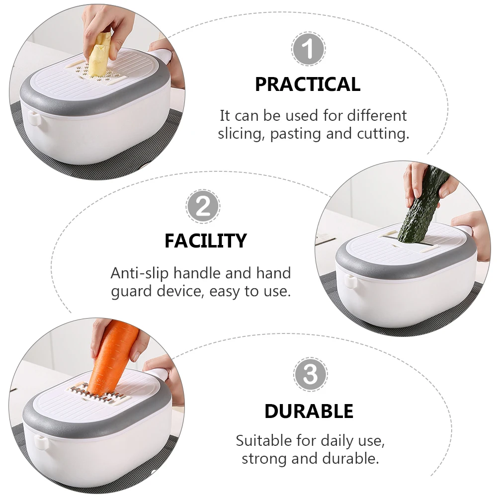 

Vegetable Cutters Stainless Steel Veggie Choppers Multifunction Slicers Easy Clean Salad Basic Ingredients Separator Anti Slip H