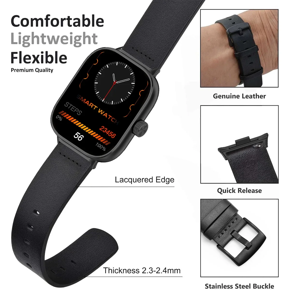 Band Leather Bracelet for Redmi Watch 4/5 Wrist Strap for Xiaomi Mi Band 8 pro/9 pro watchband Smart Watch Sport Strap Accessory image 5
