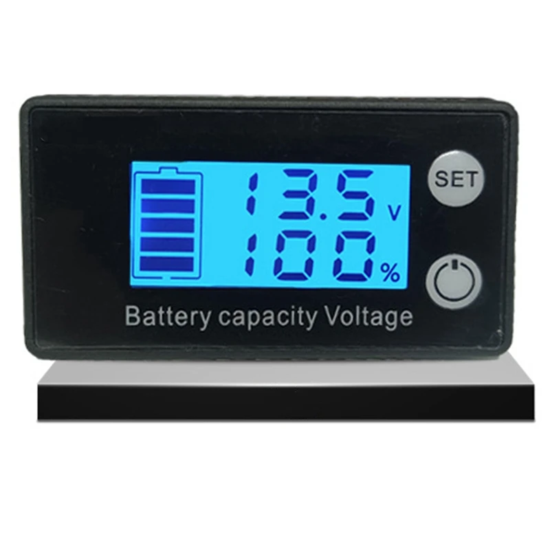 Battery Capacity Indicator DC 7-68V Lead Acid Lithium Car Motorcycle Voltmeter Meter Voltage Gauge