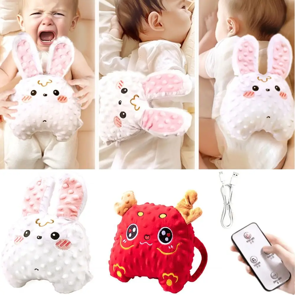 3 Modes Infant Sleep Hand Pat Adjustable Straps Anti Startle Baby Sleep Soothing Palms Cartoon Animal Shape Remote Control