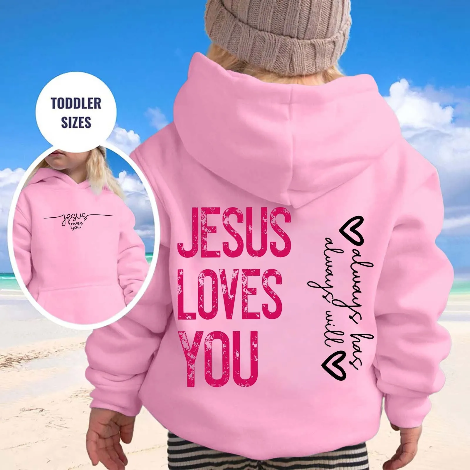 Children Letter Printed Hoodies Pullover Cute Long Sleeve Pocket Leisure Sports Hoodie Kids Boys Girls Fashion Soft Sweatshirt