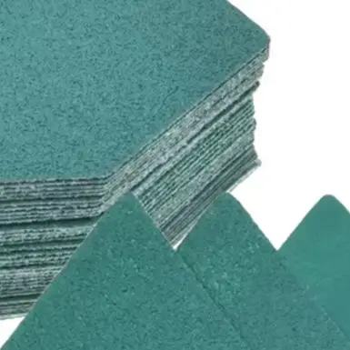 /80Pcs /60-240 /Grit Aluminum Oxide Sandpaper Sheets 65x92mm Triangle Detail Sander Pads For Wood Metal Stone Glass Polishing To