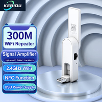 300Mbps WiFi Signal Amplifier 2.4G WiFi Range Extender USB Power Supply LAN Port Wireless USB WiFi Repeater AP Mode NFC Function