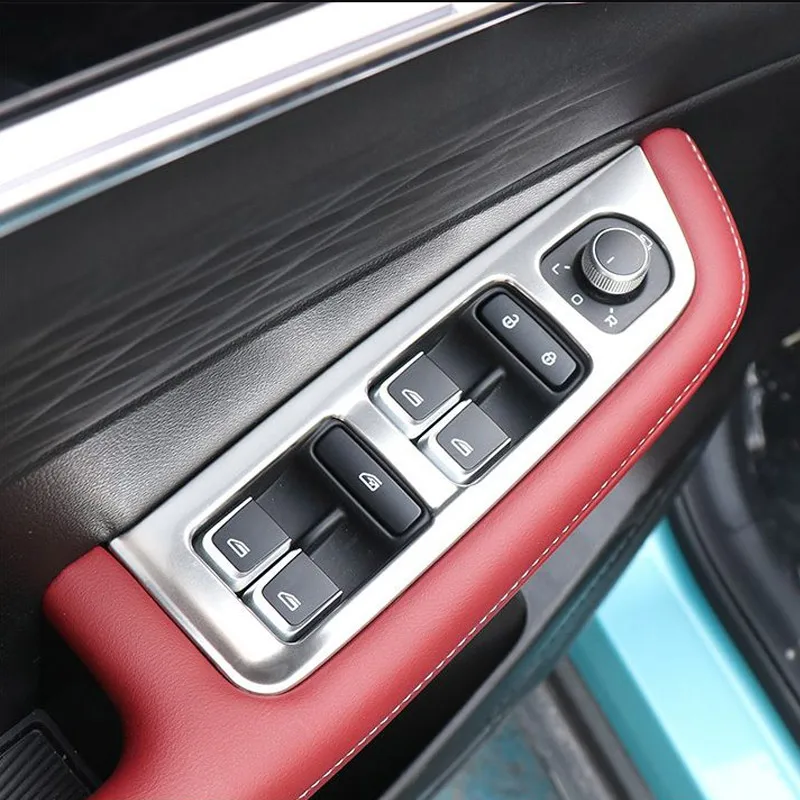 Vtear Car Windows Control Adjust Lifter Cover Decoration Interior Door Armrest Trim Accessories Parts For New Geely Coolray 2024