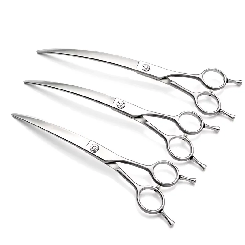 45 Degree Straight Beauty Shear Pet Hair Dog Grooming Scissors Stainless Steel Right-Handed 7.5 Inch