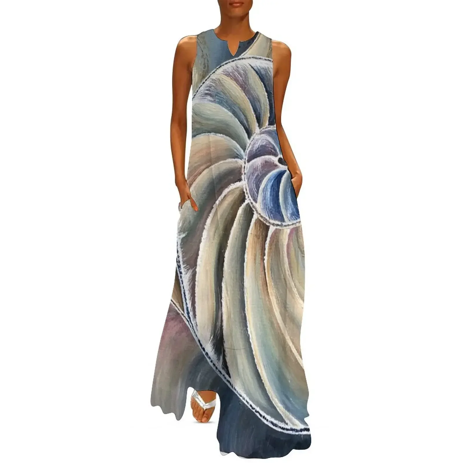 

Fibonacci Long Dress clothing women summer 2025 Long dress women's dresses luxury Aesthetic clothing Dress