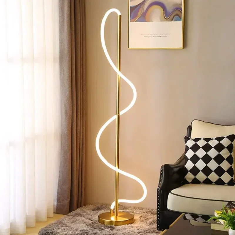 nordic long led mangueira lampada de assoalho modernas lampadas de estudo criativo iluminacao interior do quarto home decor iluminacao sala de estar 01