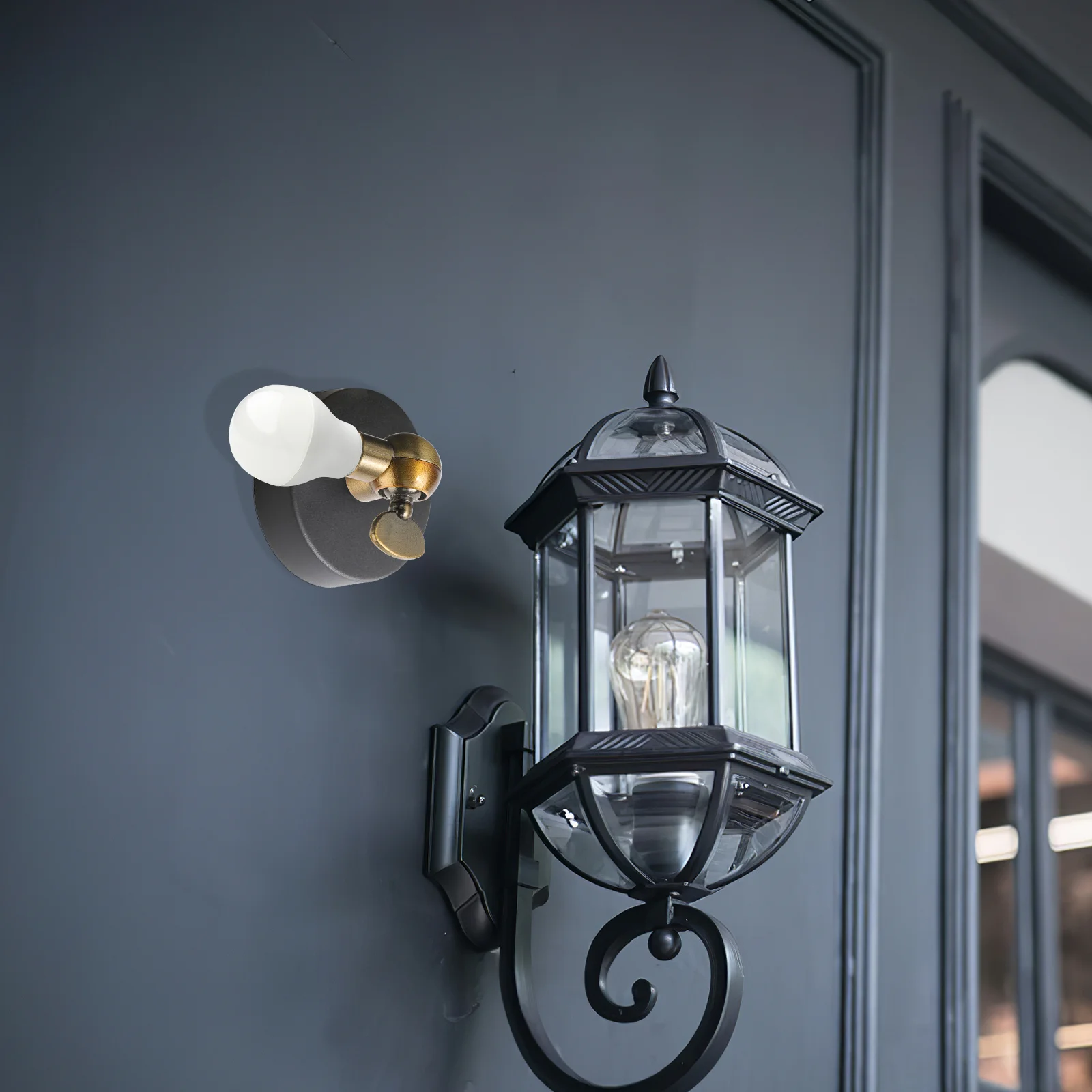 

Вращающийся адаптер для светильника из цинкового сплава для лампы, металлический настенный светильник, настенный светильник, крепление с шаровой головкой, бра с шаровой головкой