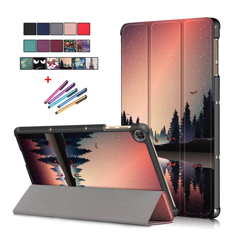 

Tablet Cover For Honor Pad X8 Case 10 1 inch Leather Stand Painted Hard Cover For Honor Pad X8 Lite Honor Pad X8 Case AGM3-W09HN