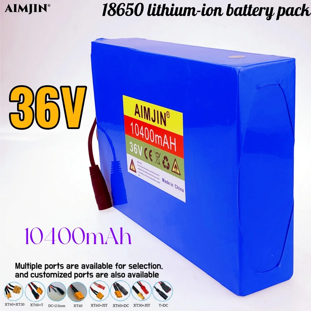

Новый аккумулятор 36 В 10400 мАч 18650 10S4P 36 В 10,4 Ач аккумулятор для скутера с BMS 100% подлинный