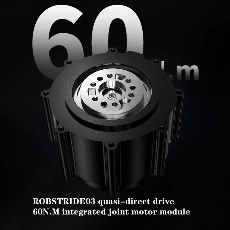 Integrated Gasket Motor Module ROBSTRIDE03, 3-in-1 Motor, Planetary Gear and Controller, 60N Quasi-direct Drive