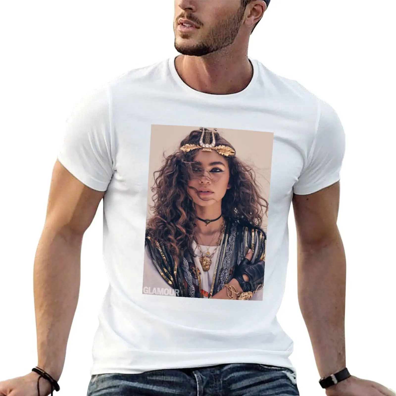 Zendaya T-Shirt plus size tops sports fans anime shirts men