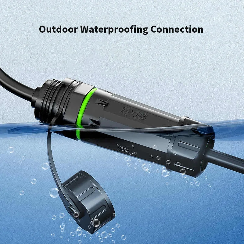Industrial RJ45 CAT6A Shielded Ethernet Socket Waterproof Connector Cable Adapter Outdoor M20 Panel Network RJ45 Aviation Plug