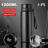 1000ML Smart Vacuum Flasks Thermos Bottle Keep Cold and Hot Bottle Temperature Display Intelligent Thermos for Tea Milk Coffee